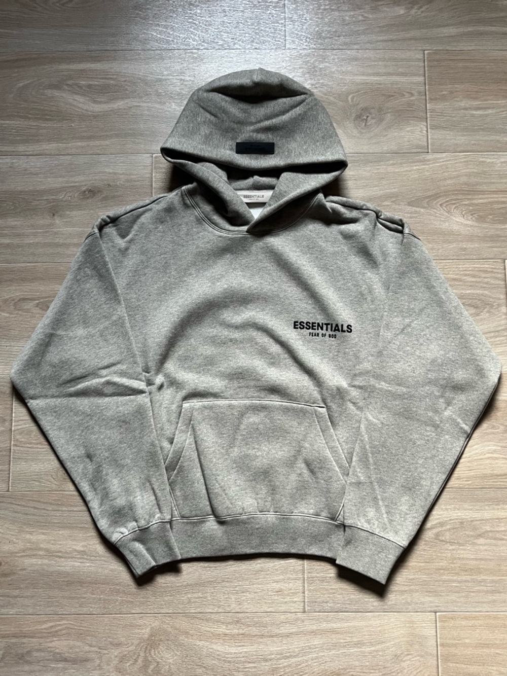 NEW Essentials Fear Of God Dark Oat Hoodie - Size XL
